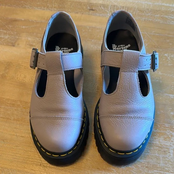 Dr. Martens Purple Platform Shoes - Picture 3 of 6